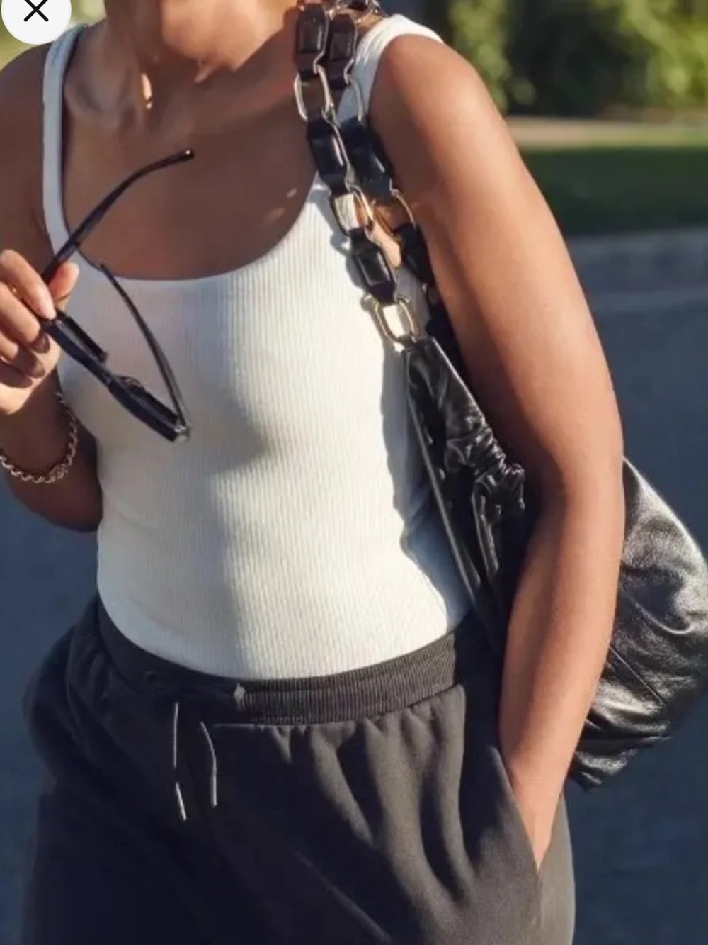 Anine Bing x reebok ribbed bodysuit